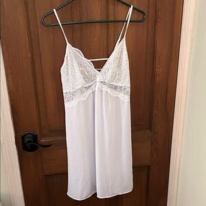 INC International Concepts White Lace Chemise